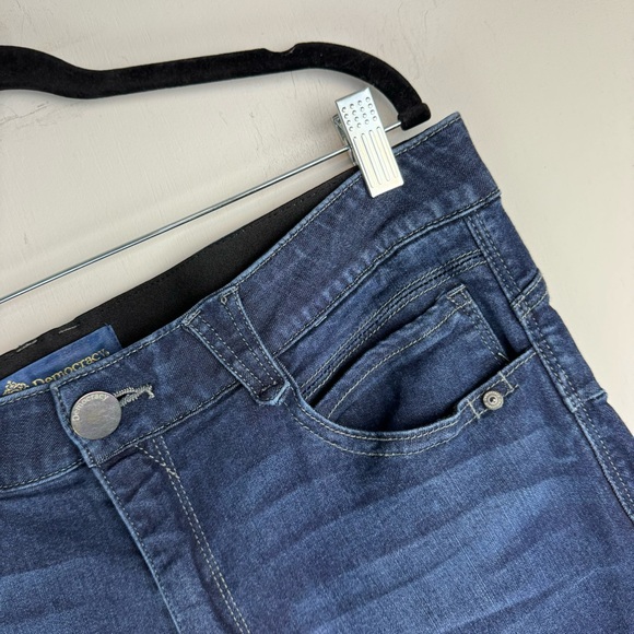 Democracy Ab Solution Womens Plus Skinny Jeans Sz 16 Dark Wash Stretch Denim - Picture 4 of 14
